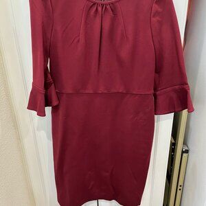 J. Crew burgundy color dress